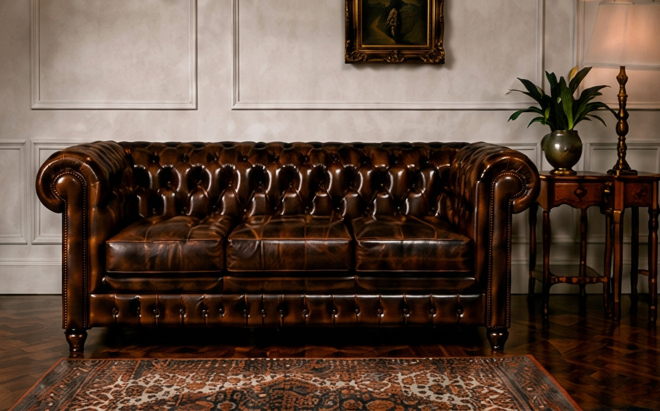 Chesterfield Tudor 3-Seater Sofa