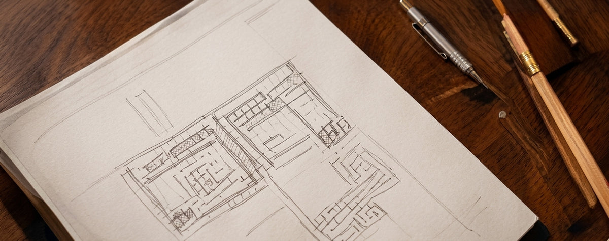 Furniture design drawing and plans