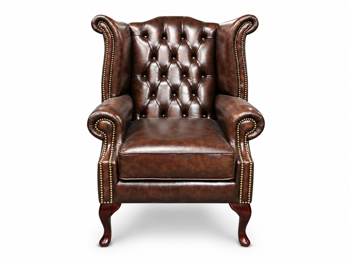 Chesterfield Tudor High-Back Armchair